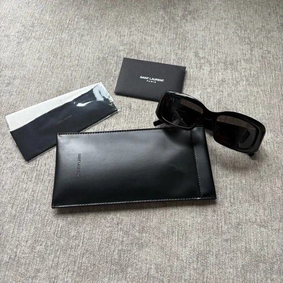 Saint Laurent Black Sunglasses - Picture 7 of 8